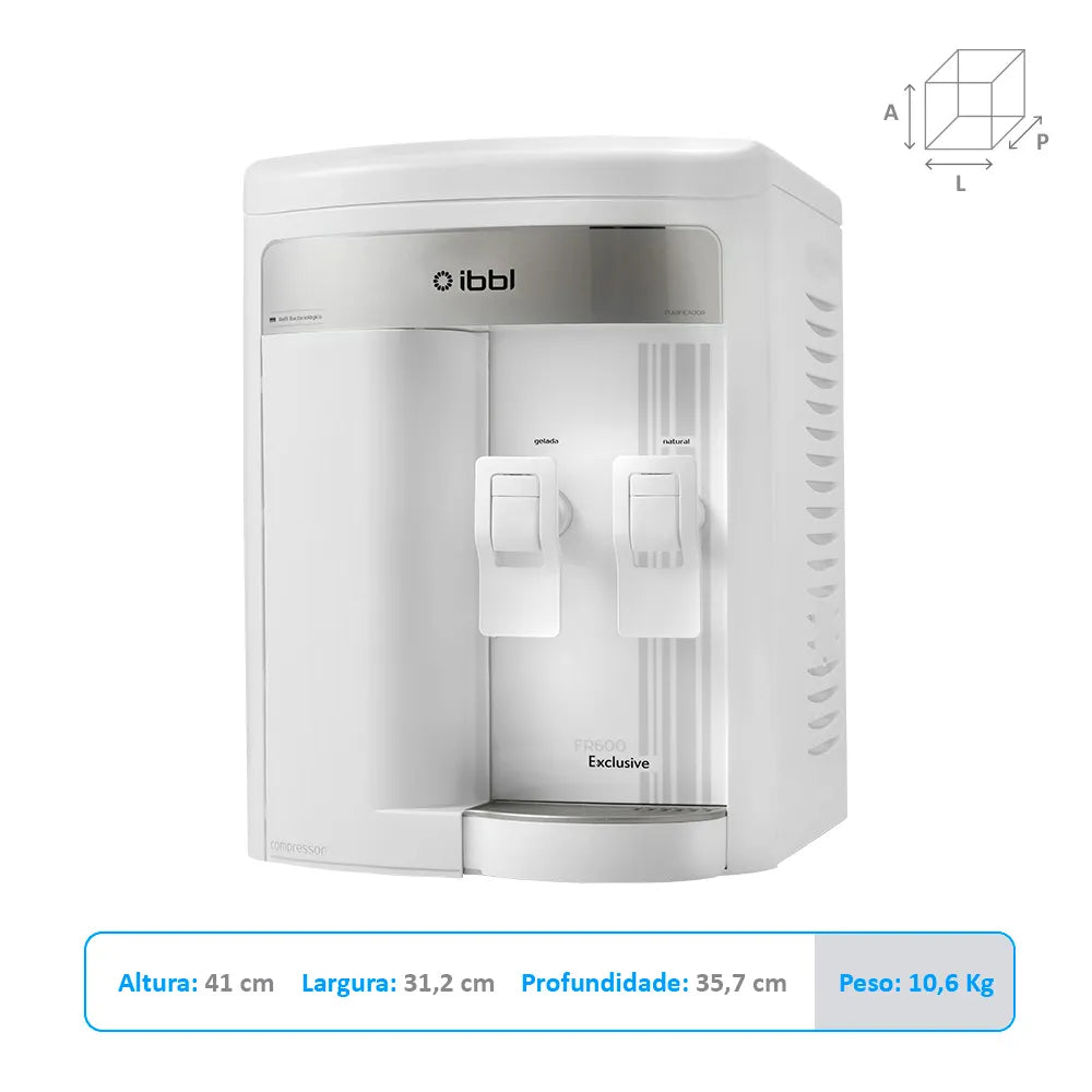 Purificador de Água IBBL FR600 Exclusive com Compressor Branco BIVOLT