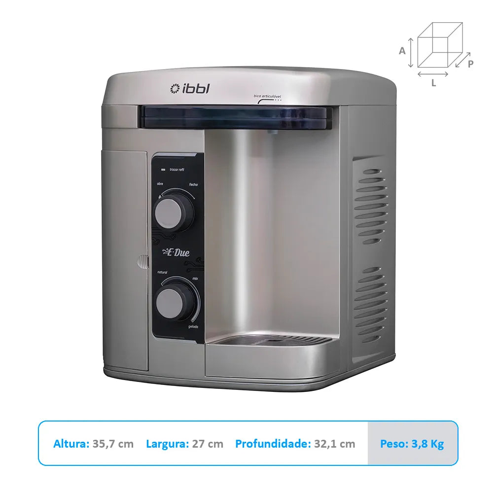Purificador de Água IBBL E-Due Eletrônico Prata Bivolt