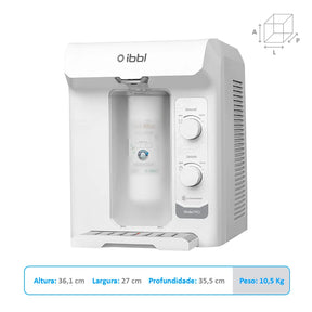 Purificador de Água IBBL Viváx com Compressor Pro Branco BIVOLT