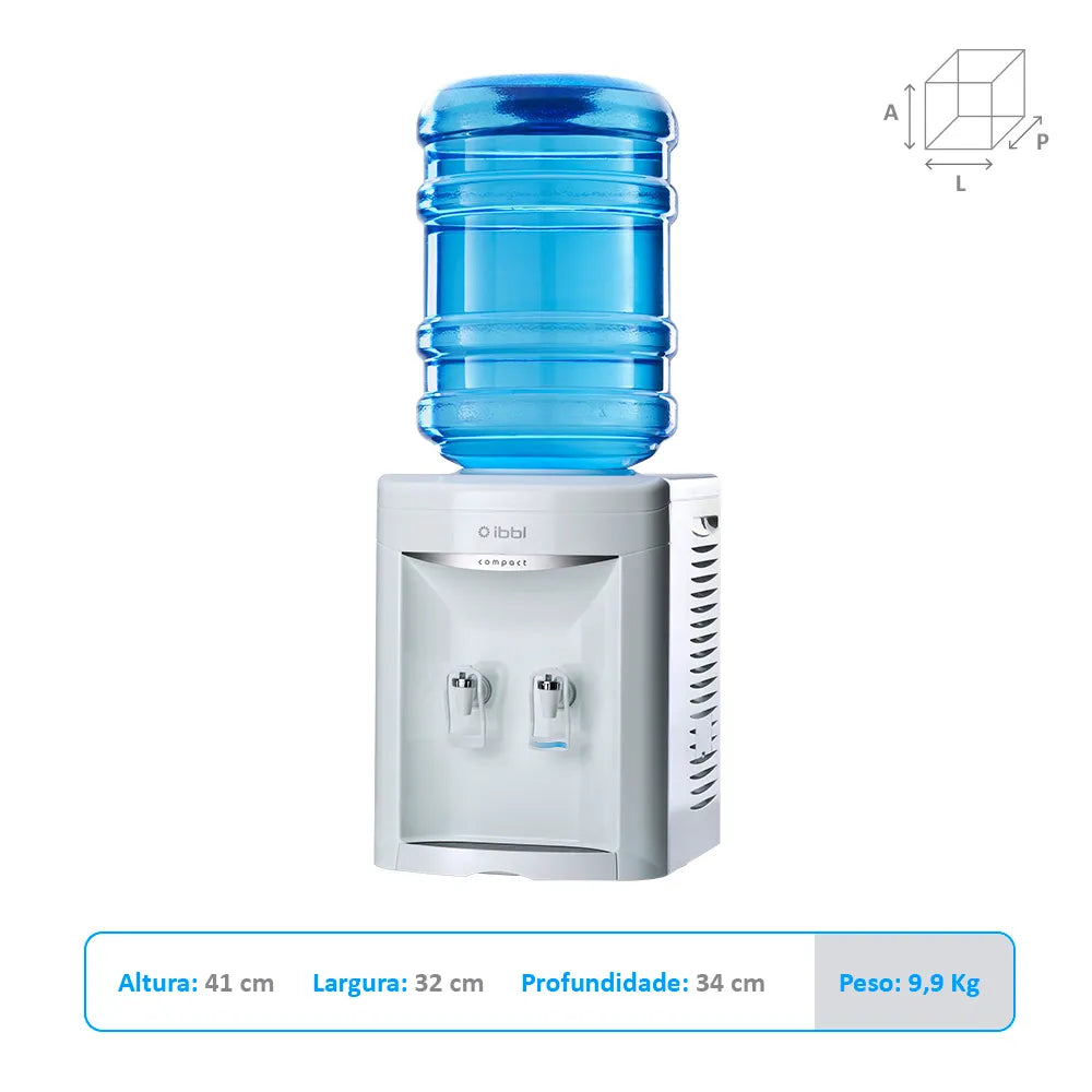 Bebedouro de Água IBBL Compact FN2000 Mesa Branco BIVOLT
