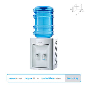 Bebedouro de Água IBBL Compact FN2000 Mesa Branco BIVOLT