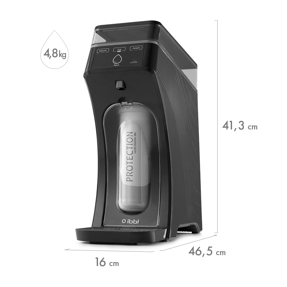 Purificador de Água IBBL E-Due Freedom Eletrônico Grafite Bivolt