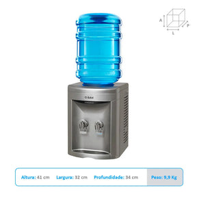 Bebedouro de Água IBBL Compact FN2000 Mesa Prata BIVOLT