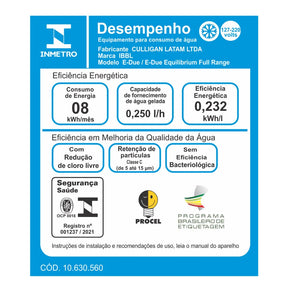 Purificador de Água IBBL E-Due Equilibrium Eletrônico Branco Bivolt